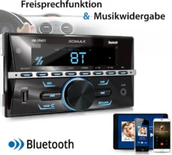 XOMAX XM-2R421 Autoradio Mit Bluetooth Freisprecheinrichtung, USB Und AUX-IN, 2 DIN -Volkswagen Kenwood Verkaufe 042f3de593652610cf31fb1881916fc3