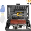 Speed 100 Tlg Autoreifen Kfz PKW Reifen Reparatur Satz Pannenset Flickzeug Flicken Neu