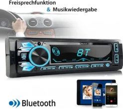 XOMAX XM-R286 Autoradio Mit Bluetooth Freisprecheinrichtung, 2. USB Mit Ladefunktion, SD, AUX, MP3, 1 DIN -Volkswagen Kenwood Verkaufe 12eec7432ee9725003fe1e3e581adbf4