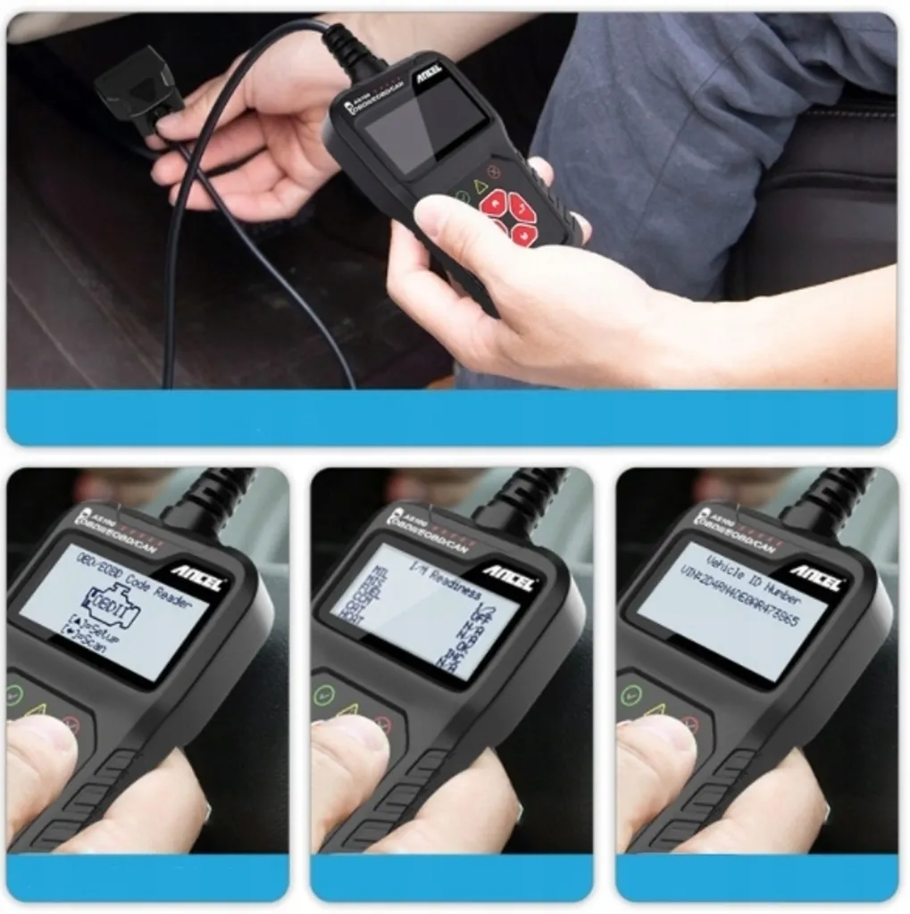 OBD2 ANCEL AS 100 - Diagnosegerät Für VW BMW Audi Mercedes Etc., 8 Sprachen (inkl. Deutsch), Update Der Lesesoftware, OBD-Diagnosegerät Schnittstelle OBD2-Verlängerungskabel 3 OBD2 ANCEL AS 100 - Diagnosegerät Für VW BMW Audi Mercedes Etc., 8 Sprachen (inkl. Deutsch), Update Der Lesesoftware, OBD-Diagnosegerät Schnittstelle OBD2-Verlängerungskabel - Image 3