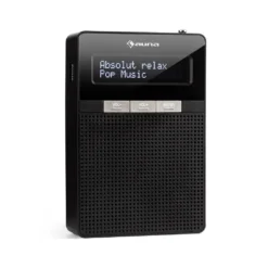 DigiPlug DAB Steckdosen-Radio, DAB+, UKW/PLL, BT, LCD-Display, Schwarz