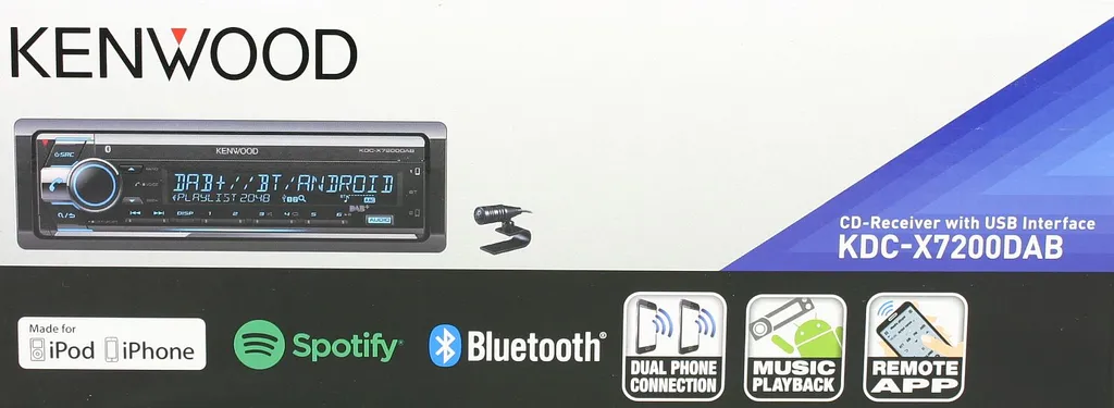 KENWOOD KDC-X7200DAB USB Autoradio Bluetooth Digitalradio MP3 Inkl DAB Antenne 5 KENWOOD KDC-X7200DAB USB Autoradio Bluetooth Digitalradio MP3 Inkl DAB Antenne - Image 5