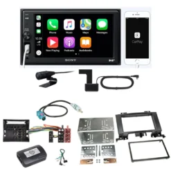 Sony XAV-AX1005DB DAB+ Bluetooth Einbauset Für Mercedes Sprinter W906 Crafter