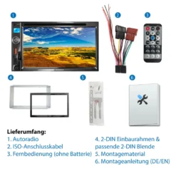 XOMAX XM-2D6913 Autoradio Mit 6,9 Zoll Touchscreen Bildschirm (kapazitiv), DVD CD Player, Bluetooth, SD, USB, 2 DIN -Volkswagen Kenwood Verkaufe 1b670668cdfb73689b212e6ae449515c