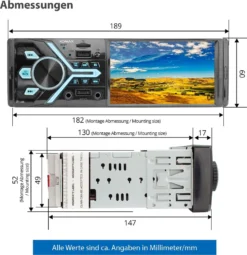 XOMAX XM-V424 Autoradio Mit 4 Zoll Bildschirm, Bluetooth Freisprecheinrichtung, 2x USB, SD, AUX, 1 DIN -Volkswagen Kenwood Verkaufe 1b7c23edf542638bdea48c8113dd3999