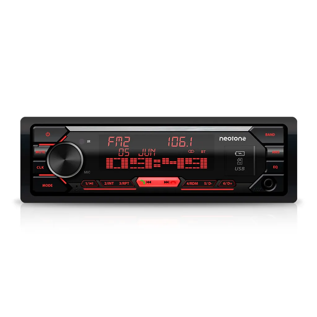 NEOTONE NDX-65M | 1DIN Universelle MP3 Autoradio | AM/FM | MP3 | MicroSD Karte | Bluetooth | APP-Steuerung 1 NEOTONE NDX-65M | 1DIN Universelle MP3 Autoradio | AM/FM | MP3 | MicroSD Karte | Bluetooth | APP-Steuerung