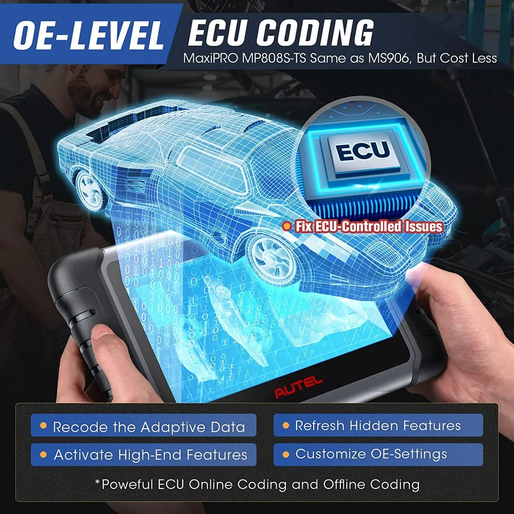 Autel MP808TS MaxiPRO Automobildiagnosescanner Mit RDKS-Servicefunktion Und Kabellosem Bluetooth 2 Jahre Update 7 Autel MP808TS MaxiPRO Automobildiagnosescanner Mit RDKS-Servicefunktion Und Kabellosem Bluetooth 2 Jahre Update - Image 7