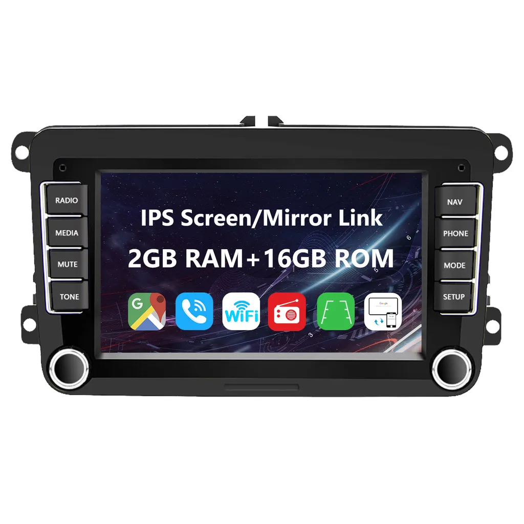 Eunavi 7 "Android Auto Multimedia Player 2 Din WIFI GPS Navigation Autoradio Für Skoda VW Passat B6 Polo Golf 4 5 Touran Seat FM 2 Eunavi 7 "Android Auto Multimedia Player 2 Din WIFI GPS Navigation Autoradio Für Skoda VW Passat B6 Polo Golf 4 5 Touran Seat FM - Image 2