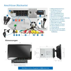 XOMAX XM-2VA1007 Autoradio Mit Android 10, Navi GPS Navigation, 10 Zoll Touchscreen Bildschirm, Bluetooth, SD, USB, 2 DIN -Volkswagen Kenwood Verkaufe 1e6c8eed1c0e70364d043744790c4a22