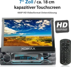 XOMAX XM-V748D Autoradio Mit DAB+ Plus, Mirrorlink, 7 Zoll Touchscreen Bildschirm (kapazitiv), Bluetooth, AUX, SD, USB, 1 DIN -Volkswagen Kenwood Verkaufe 23fffc13beddee8047831f23e564e21e