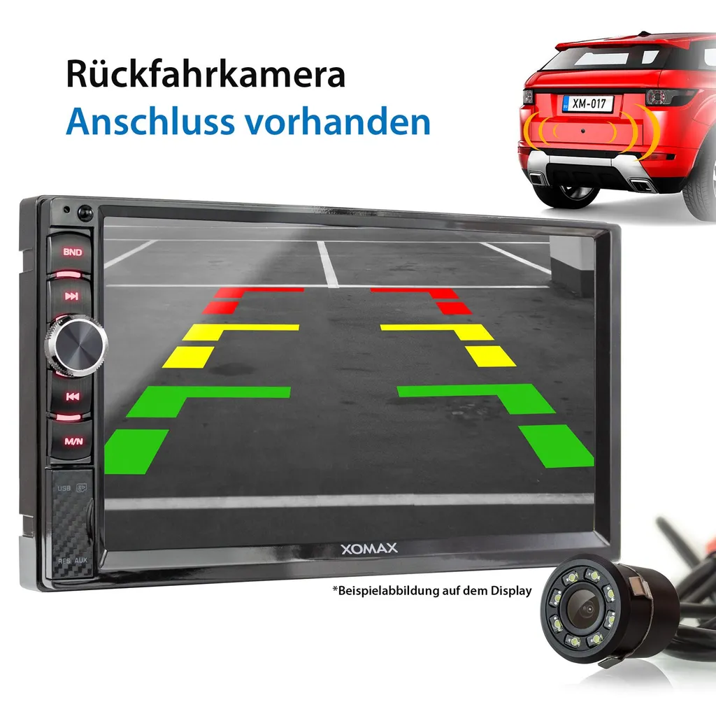 XOMAX XM-2V719 Autoradio Mit 7 Zoll Touchscreen Bildschirm, Bluetooth, USB, SD, AUX, 2 DIN 11 XOMAX XM-2V719 Autoradio Mit 7 Zoll Touchscreen Bildschirm, Bluetooth, USB, SD, AUX, 2 DIN - Image 11