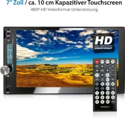 XOMAX XM-2V784D Autoradio Mit DAB+ Plus, Mirrorlink, 7 Zoll Touchscreen Bildschirm (kapazitiv), AUX, Micro SD, USB, Bluetooth, 2 DIN -Volkswagen Kenwood Verkaufe 2555903bfc67cb1103403db2b50fe882