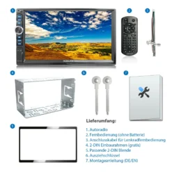 XOMAX XM-2V719 Autoradio Mit 7 Zoll Touchscreen Bildschirm, Bluetooth, USB, SD, AUX, 2 DIN 17 XOMAX XM-2V719 Autoradio Mit 7 Zoll Touchscreen Bildschirm, Bluetooth, USB, SD, AUX, 2 DIN -Volkswagen Kenwood Verkaufe 289fde1455e74aee8a525b90e0671e41