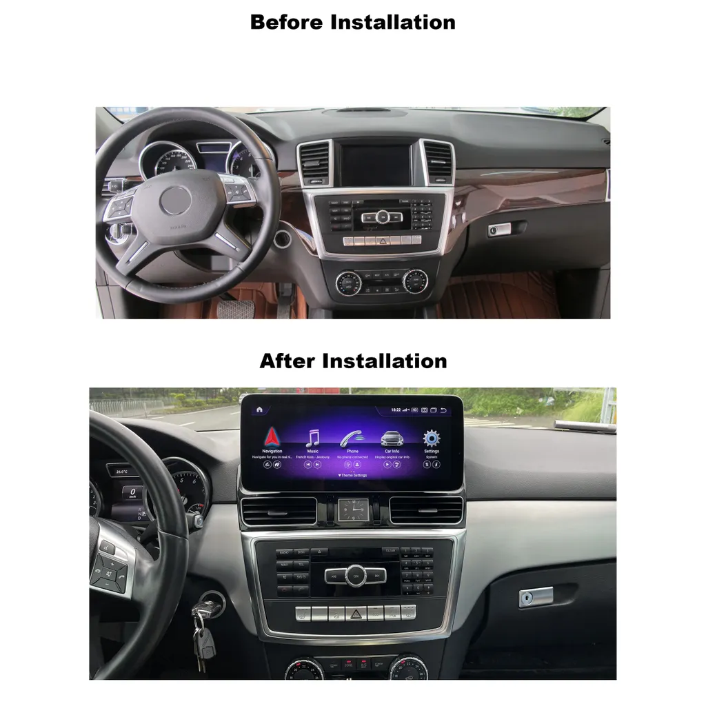 Für Mercedes ML GL W166 X166 NTG 4X 12" Touch Android GPS Navigation Carplay 3 Für Mercedes ML GL W166 X166 NTG 4X 12" Touch Android GPS Navigation Carplay - Image 3