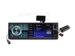 Autoradio Met Bluetooth, USB, AUX - 4 Inch Scherm - Achteruitrijcamera Aansluiting - Extra USB (RMD404DAB-BT)