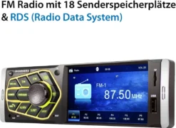 XOMAX XM-V418 Autoradio Mit DAB+ Plus, 4 Zoll Touchscreen Bildschirm, Bluetooth, USB, SD, Aux, 1 DIN -Volkswagen Kenwood Verkaufe 2d3df0806c98246d24c5636f036dbca8