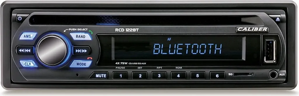 Caliber Autoradio Mit Bluetooth, CD, SD, USB Und FM -Radio - 4x 75 Watt - Mikrofon Für Handfree (RCD122BT) 1 Caliber Autoradio Mit Bluetooth, CD, SD, USB Und FM -Radio - 4x 75 Watt - Mikrofon Für Handfree (RCD122BT)