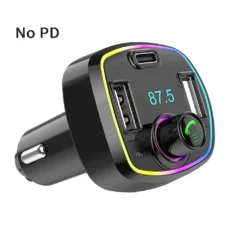 Auto Bluetooth FM Empfänger Wireless Radio Auto Empfänger Adapter QC3.0 Schnellladung V5.0 Musik Player Anruf Freisprechen Ohne PD