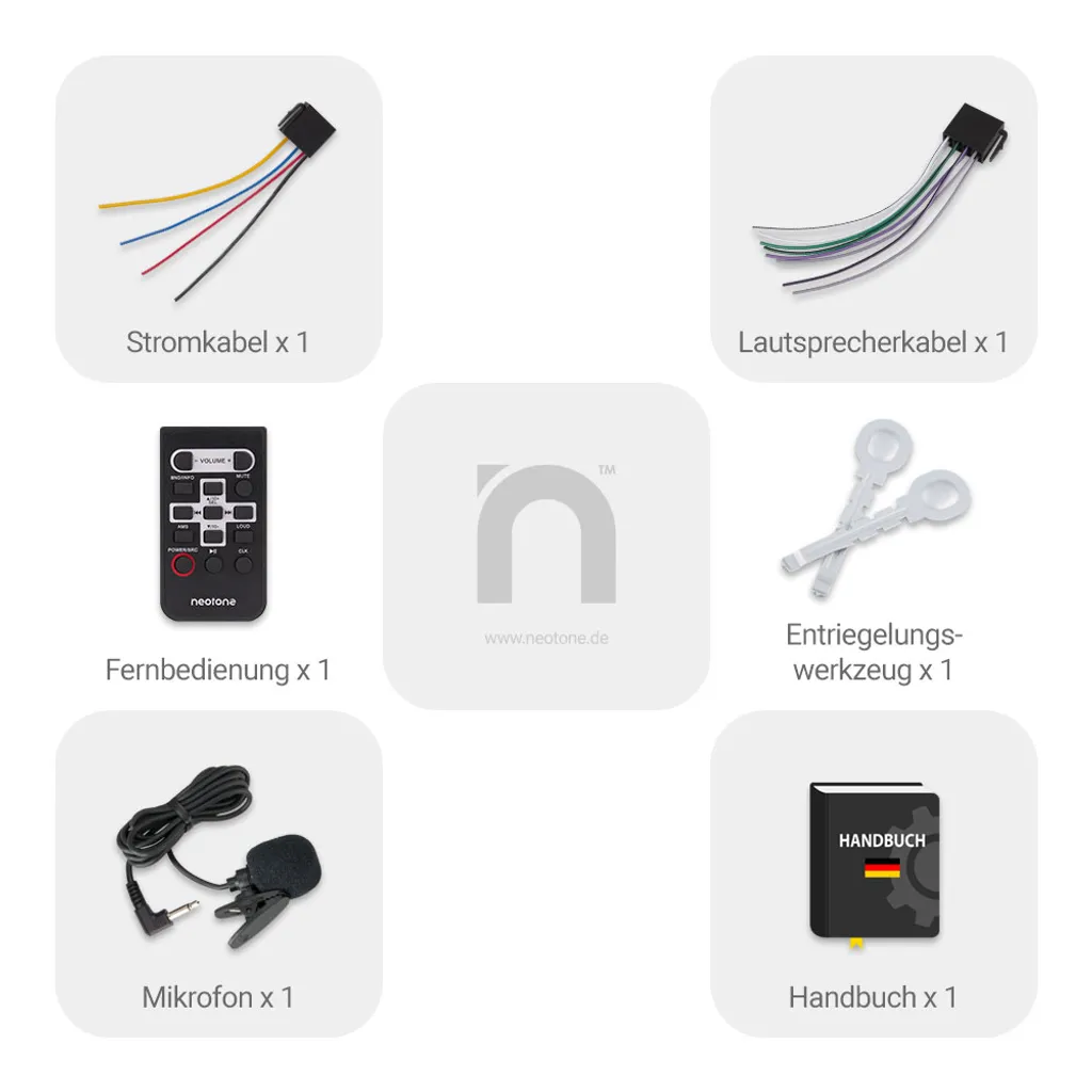 NEOTONE NDX-65M | 1DIN Universelle MP3 Autoradio | AM/FM | MP3 | MicroSD Karte | Bluetooth | APP-Steuerung 4 NEOTONE NDX-65M | 1DIN Universelle MP3 Autoradio | AM/FM | MP3 | MicroSD Karte | Bluetooth | APP-Steuerung - Image 4