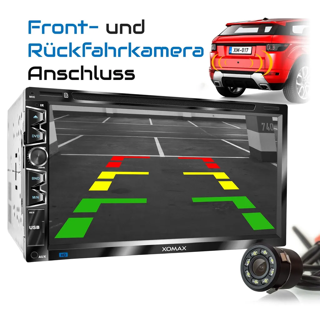 XOMAX XM-2D6907 Autoradio Mit 6,9 Zoll Touchscreen Bildschirm (kapazitiv), USB Mirrorlink, DVD CD Player, Micro SD, 2 DIN 8 XOMAX XM-2D6907 Autoradio Mit 6,9 Zoll Touchscreen Bildschirm (kapazitiv), USB Mirrorlink, DVD CD Player, Micro SD, 2 DIN - Image 8