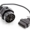 Vhbw OBD2 - Adapterkabel 20Pin BMW Edibas Auf 16Pin Für OBD-Diagnosegerät Kompatibel Mit ältere BMW-Modelle BJ 1982-2002 - Mit 16Pin-Anschluss