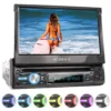 XOMAX XM-D750 Autoradio Mit 7 Zoll Touchscreen Bildschirm (ausfahrbar), DVD CD Player, Bluetooth, USB, SD, AUX, 1 DIN