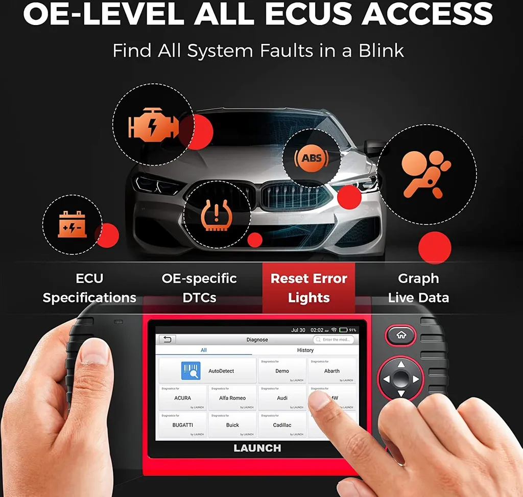 LAUNCH Scan Tool CRP Touch Pro Elite Vollsystem-Diagnosescanner Mit 20 Hot Services, 2 Jahre E Updates 3 LAUNCH Scan Tool CRP Touch Pro Elite Vollsystem-Diagnosescanner Mit 20 Hot Services, 2 Jahre E Updates - Image 3