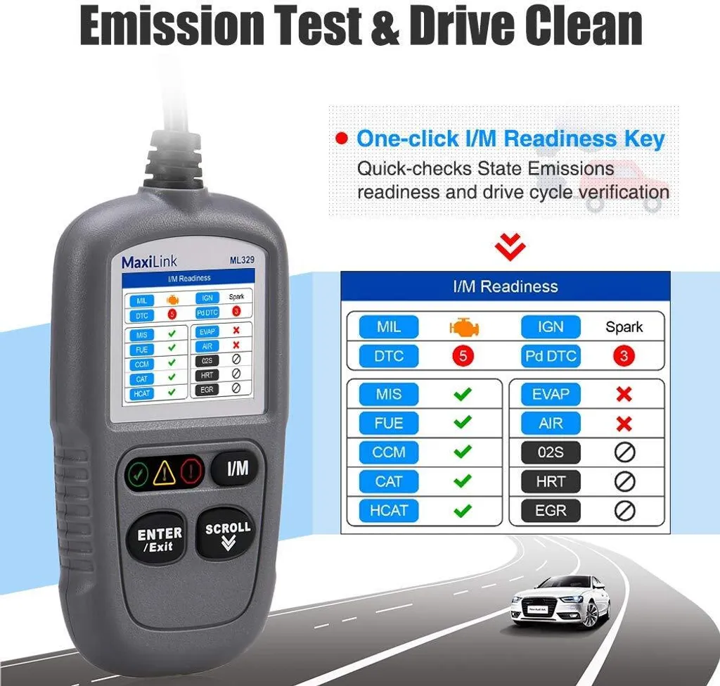 Autel ML329 OBD2 Diagnosegeräte Für VW BMW Audi Mercedes Etc, 3 Sprache (Deutsche Inkl.) Verfügbar, KFZ-Auslesegerät Software Free Update Dieselmotor Kompatibel 3 Autel ML329 OBD2 Diagnosegeräte Für VW BMW Audi Mercedes Etc, 3 Sprache (Deutsche Inkl.) Verfügbar, KFZ-Auslesegerät Software Free Update Dieselmotor Kompatibel - Image 3