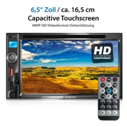 XOMAX XM-2D6913 Autoradio Mit 6,9 Zoll Touchscreen Bildschirm (kapazitiv), DVD CD Player, Bluetooth, SD, USB, 2 DIN -Volkswagen Kenwood Verkaufe 3e74ddbd9f259f811f9fe8166ba621c4