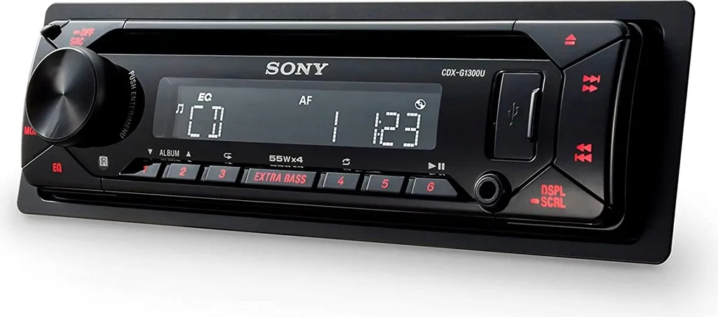 Sony CDXG1300U Autoradio Mit CD-Player USB AUX Extra Bass Rote Beleuchtung 5 Sony CDXG1300U Autoradio Mit CD-Player USB AUX Extra Bass Rote Beleuchtung - Image 5