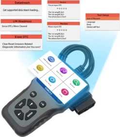 OBD2 Diagnosegerät Auto,OBD II Diagnose Scanner Universal, Fehlerauslesegerät Auto Diagnosewerkzeuge Handscanner OBDII Code-Scanner-Fahrzeug-Fehlercodeleser Auto-Elektronik Teil Ersatz -Volkswagen Kenwood Verkaufe 468231821512a92abd55fcf008949d07