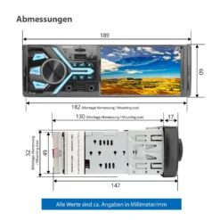 XOMAX XM-V427D Autoradio Mit DAB+ Plus, 4 Zoll Touchscreen Bildschirm, 2x USB, Bluetooth, SD, AUX IN, 1 DIN -Volkswagen Kenwood Verkaufe 4e3da55a392aa9158f23fda87dffb02a