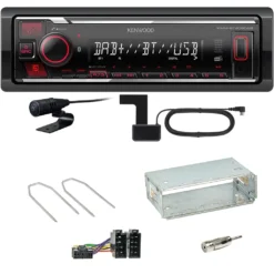 Kenwood KMM-BT408DAB Bluetooth DAB Einbauset Für Renault Megane 2 Clio 3 Modus