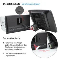 XOMAX XM-2VA1007 Autoradio Mit Android 10, Navi GPS Navigation, 10 Zoll Touchscreen Bildschirm, Bluetooth, SD, USB, 2 DIN -Volkswagen Kenwood Verkaufe 5d047f01ecea412415db146a3cdce53e