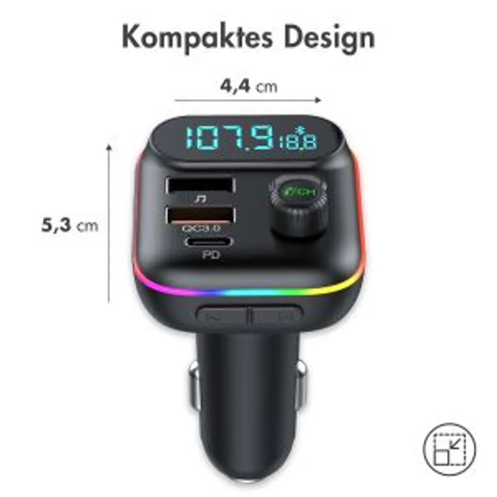 IMoshion FM Transmitter USB-C & Quick Charge - Schwarz 6 IMoshion FM Transmitter USB-C & Quick Charge - Schwarz - Image 6