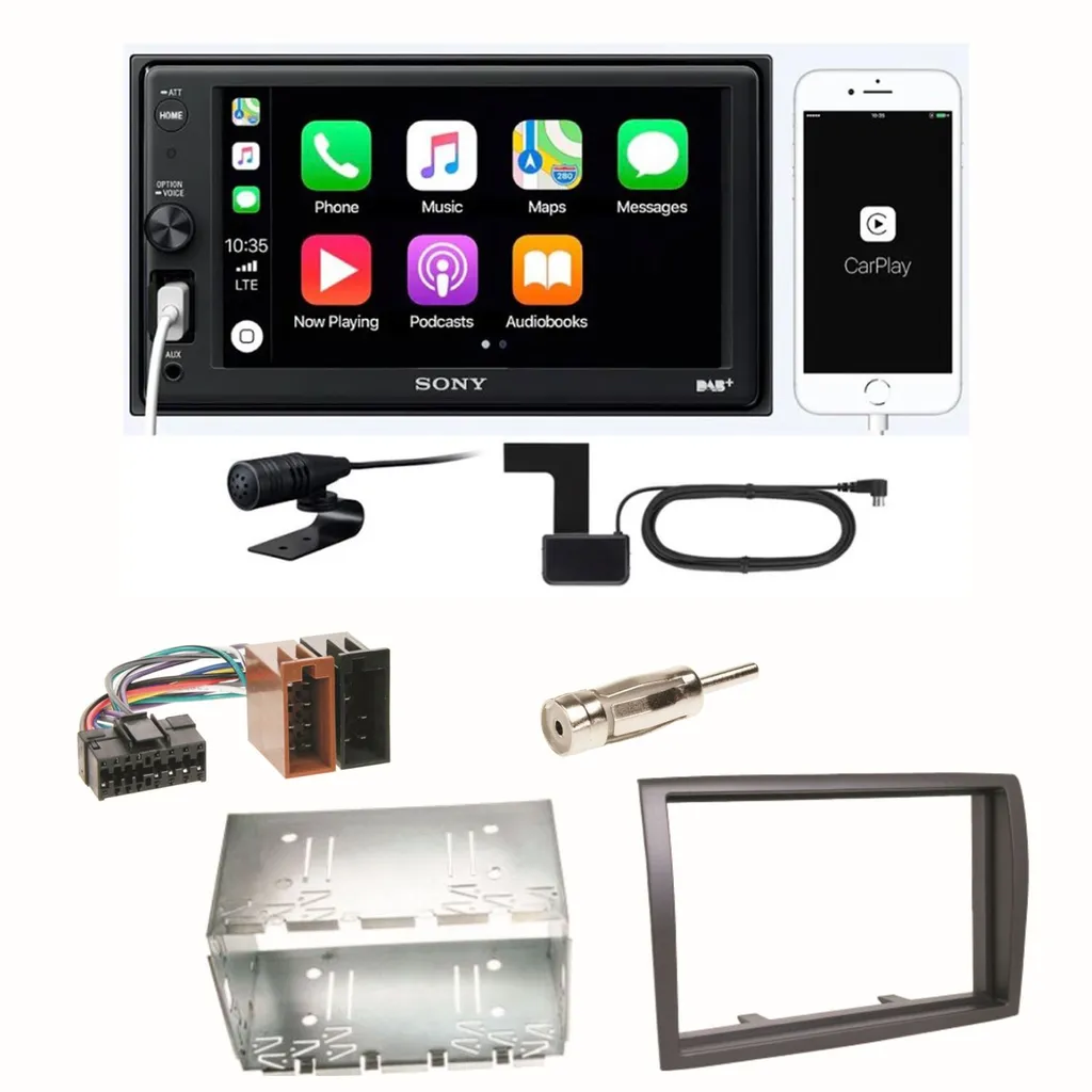 Sony XAV-AX1005DB Digitalradio Bluetooth Einbauset Für Fiat Ducato Boxer Jumper 1 Sony XAV-AX1005DB Digitalradio Bluetooth Einbauset Für Fiat Ducato Boxer Jumper