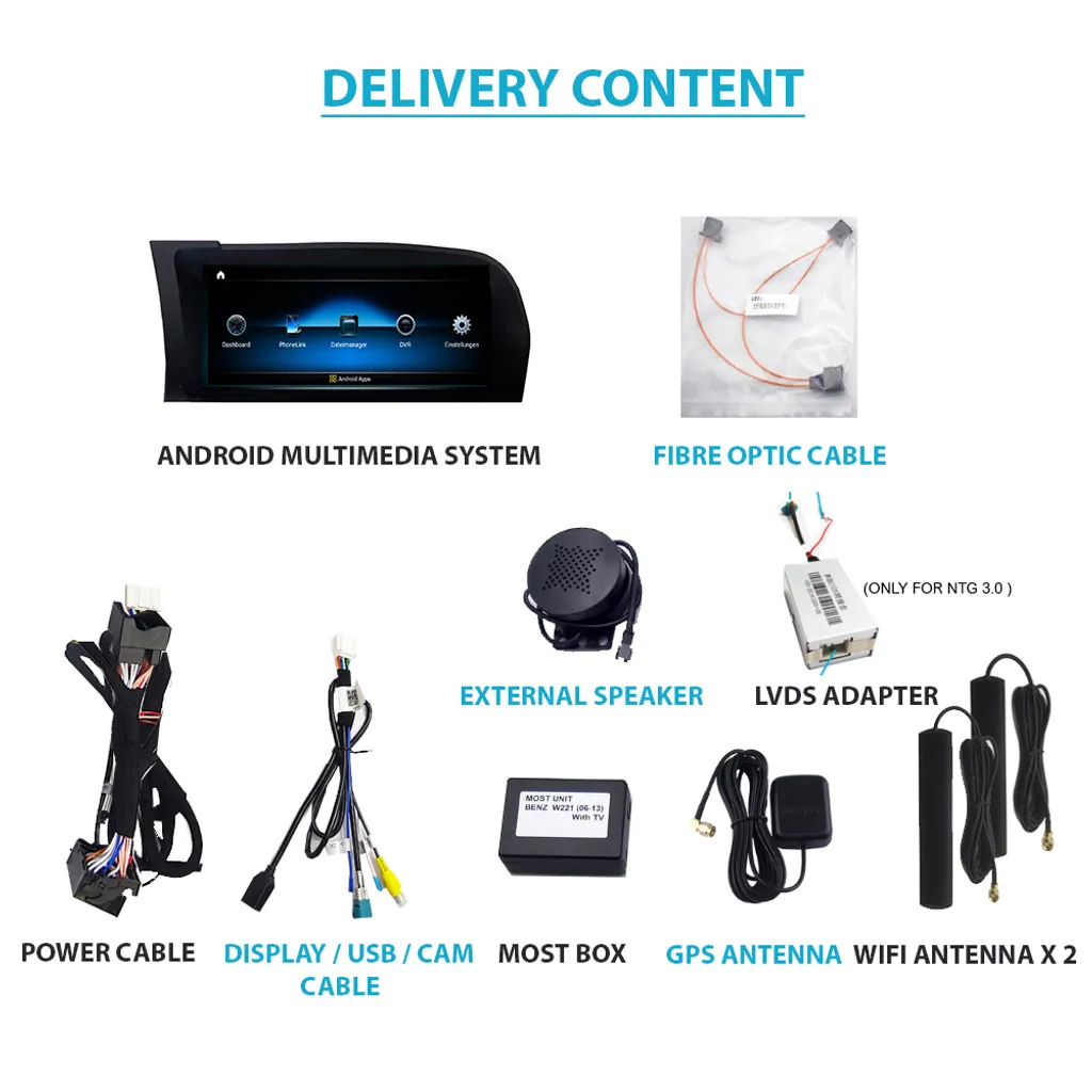 Für Mercedes S / CL W221 W216 10.25" Touchscreen Android GPS Navigation Carplay 6 Für Mercedes S / CL W221 W216 10.25" Touchscreen Android GPS Navigation Carplay - Image 6