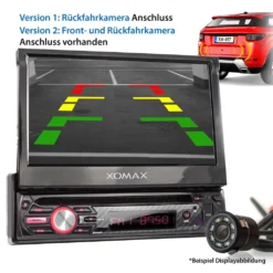 XOMAX XM-D750 Autoradio Mit 7 Zoll Touchscreen Bildschirm (ausfahrbar), DVD CD Player, Bluetooth, USB, SD, AUX, 1 DIN -Volkswagen Kenwood Verkaufe 613d5caf45a37d5fed9549baae6dd83a