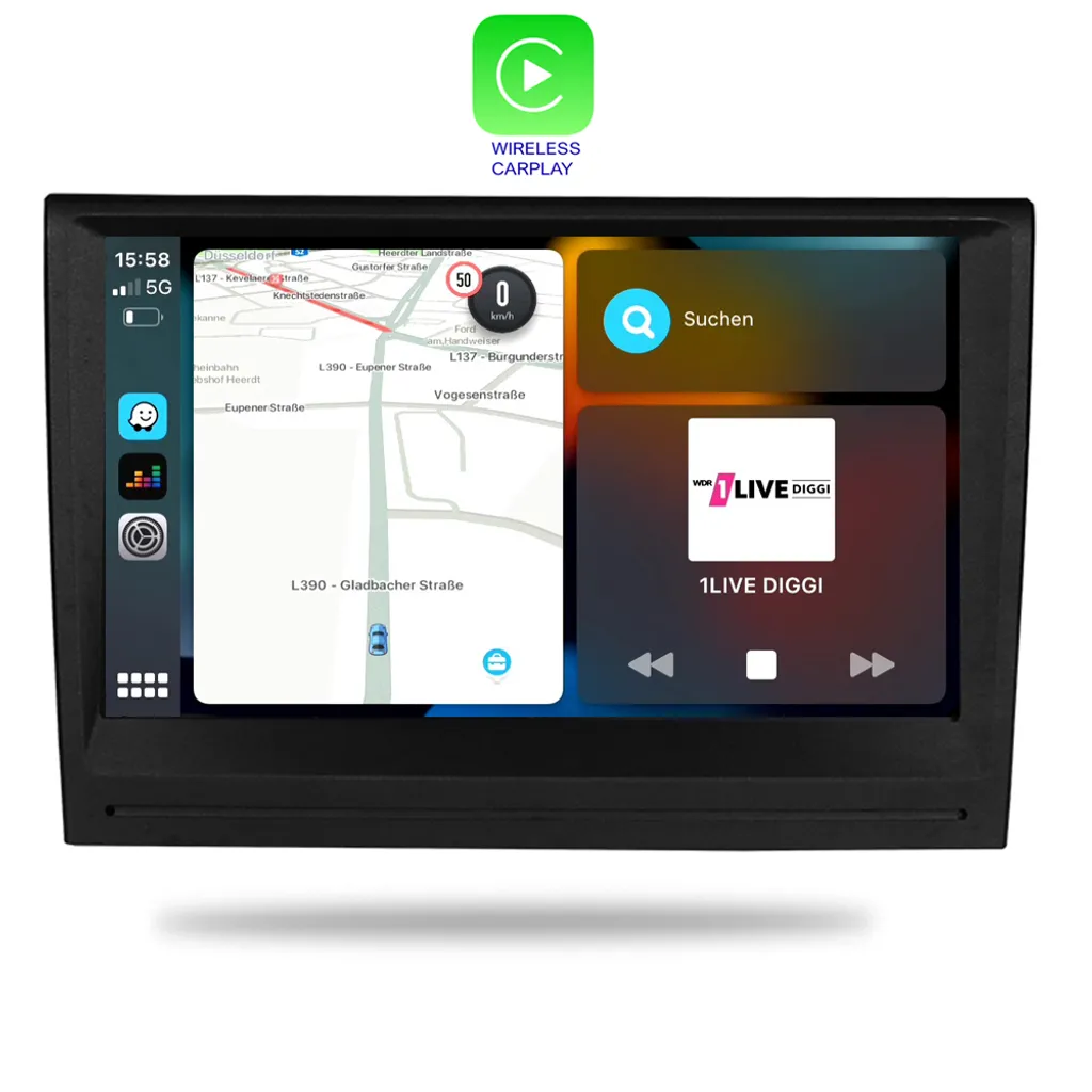 Für Porsche Cayman Carrera Boxster 911 997 9" Android Autoradio GPS Navi CarPlay 4 Für Porsche Cayman Carrera Boxster 911 997 9" Android Autoradio GPS Navi CarPlay - Image 4
