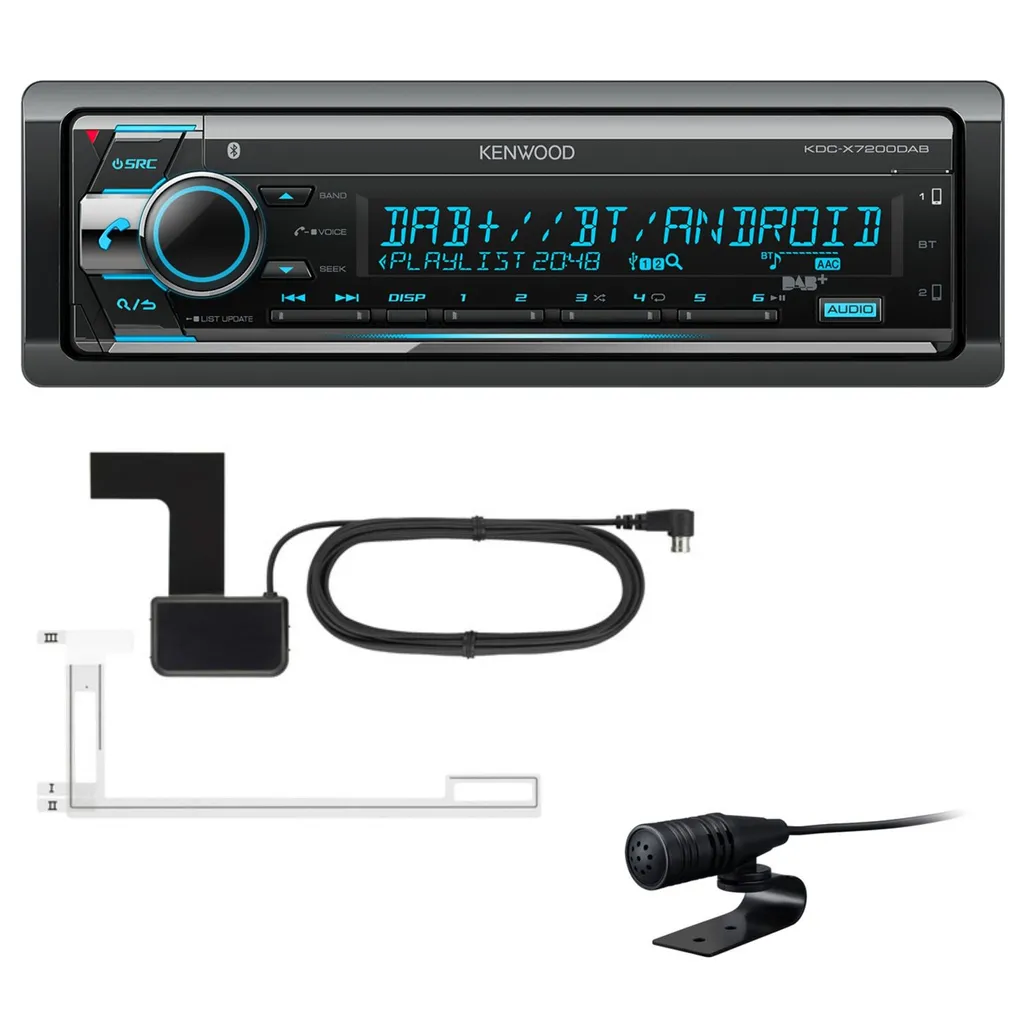 KENWOOD KDC-X7200DAB USB Autoradio Bluetooth Digitalradio MP3 Inkl DAB Antenne 3 KENWOOD KDC-X7200DAB USB Autoradio Bluetooth Digitalradio MP3 Inkl DAB Antenne - Image 3