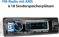 XOMAX XM-RD275 Autoradio Mit DAB+ Plus, Bluetooth, 2. USB Mit Ladefunktion, SD, Aux, 1 DIN -Volkswagen Kenwood Verkaufe 6e53c6c8b1e9f3cf40396d97188c551f