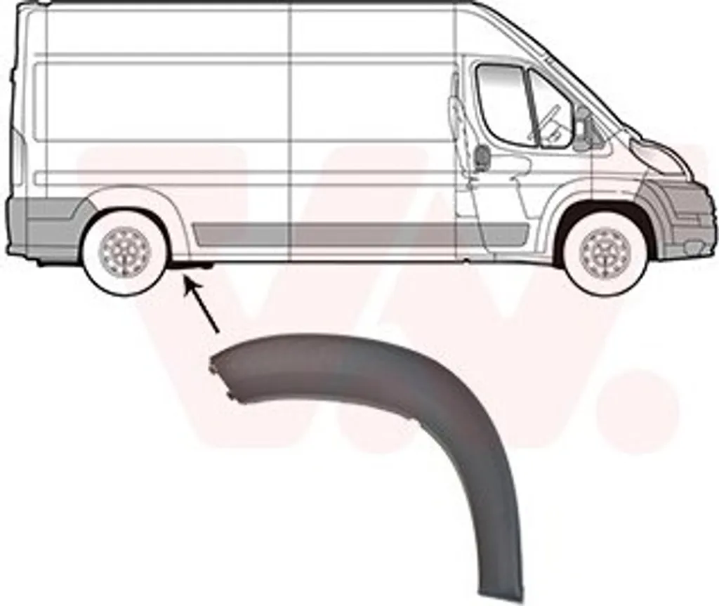 VAN WEZEL Verbreiterung, Kotflügel Hinten Rechts Für PEUGEOT Boxer CITROEN 1 VAN WEZEL Verbreiterung, Kotflügel Hinten Rechts Für PEUGEOT Boxer CITROEN