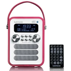 Lenco PDR-051PKWH - Tragbares DAB+ FM-Radio Mit Bluetooth® Und AUX-Eingang, Aufladbarer Batterie - Pink -Volkswagen Kenwood Verkaufe 74508f811389319e318dc44ac2ecd2f6