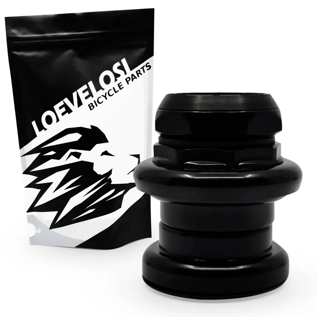 Fahrrad Steuersatz 1 1/8 Zoll Rennrad Gewinde Lagersatz Schwarz Retro Steuerkopf Lager 1-1/8 Inch 1 Fahrrad Steuersatz 1 1/8 Zoll Rennrad Gewinde Lagersatz Schwarz Retro Steuerkopf Lager 1-1/8 Inch