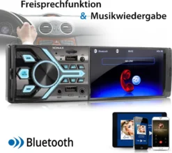 XOMAX XM-V424 Autoradio Mit 4 Zoll Bildschirm, Bluetooth Freisprecheinrichtung, 2x USB, SD, AUX, 1 DIN -Volkswagen Kenwood Verkaufe 77109c71dfebfc6dc36b2dbfc08f1cdc