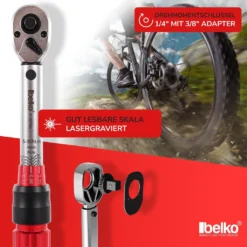 Belko Drehmomentschlüssel 1/4 Zoll, 5-30 Nm, ± 3% Fehlergenauigkeit, Ideal Für Fahrrad & Motorrad, Inkl. 3/8" Adapter, Innensechskant, Torx, Kreuzschlitz Bits, Verlängerung Uvm., 22 Tlg. SET -Volkswagen Kenwood Verkaufe 7be7410a42e15267642d3f353ff06467