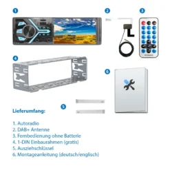 XOMAX XM-V427D Autoradio Mit DAB+ Plus, 4 Zoll Touchscreen Bildschirm, 2x USB, Bluetooth, SD, AUX IN, 1 DIN -Volkswagen Kenwood Verkaufe 80a6d4ede797e0f25a04fd631ff917b8