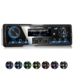 XOMAX XM-R277 Autoradio Mit Bluetooth Freisprecheinrichtung, 2. USB Mit Ladefunktion, SD, Aux In, 1 DIN