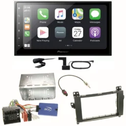 Pioneer SPH-DA250DAB Bluetooth DAB+ USB Einbauset Für Mercedes Viano Vito W639