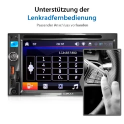 XOMAX XM-2D6913 Autoradio Mit 6,9 Zoll Touchscreen Bildschirm (kapazitiv), DVD CD Player, Bluetooth, SD, USB, 2 DIN -Volkswagen Kenwood Verkaufe 89069b394b46053d4c88e08a2555c001